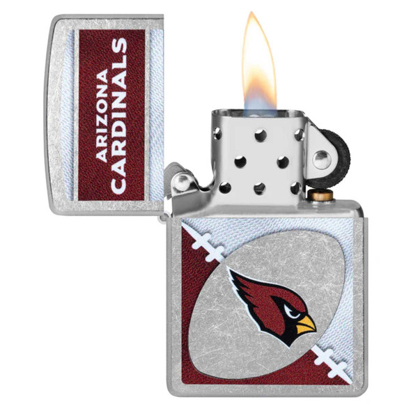 NFL Arizona Cardinals Chrome Logo Design Genuine Zippo Lighter