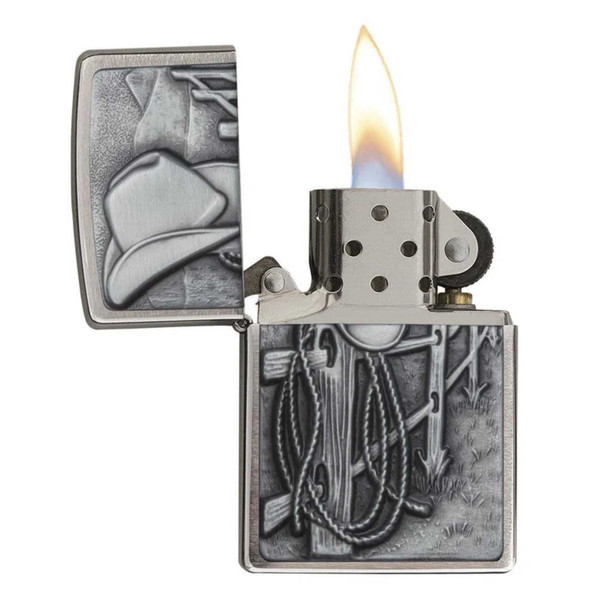 Resting Cowboy Genuine Zippo Lighter - Personalized it FREE! Resting Cowboy Genuine Zippo Lighter - Personalized it FREE!