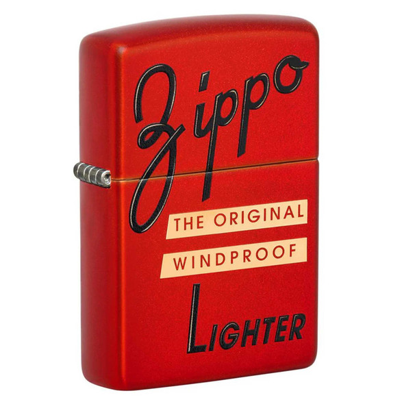 Red Box Top Design Genuine Zippo Lighter Red Box Top Design Genuine Zippo Lighter