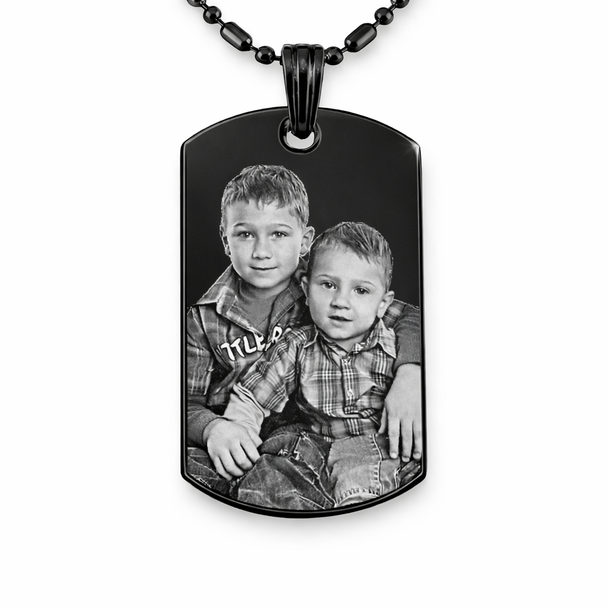Personalized Stainless Steel Photo Dog Tag Pendant