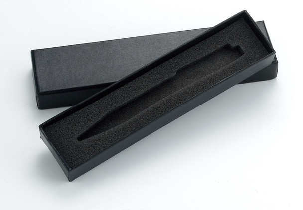 Matte Black with Chrome Brass Ballpoint Pen