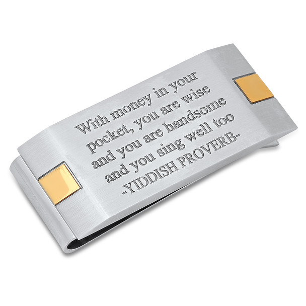 Yiddish Proverb Money Clip