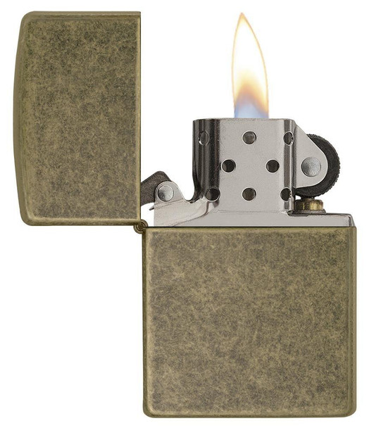 Personalized Antique Brass Finish Genuine Zippo Lighter