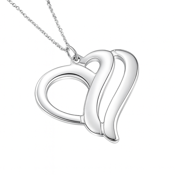 Personalized Heart Pendant for couples
