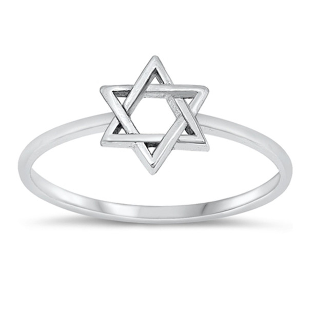 Sterling Silver Star of David Ring