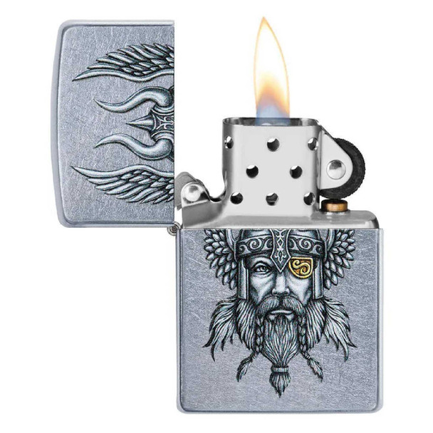 Viking Warrior Design Genuine Zippo Lighter - Personalized it FREE!