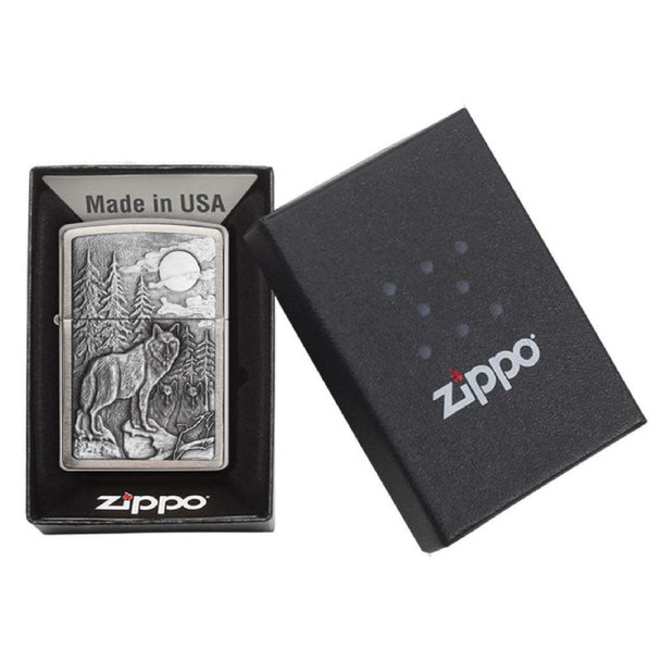 Timberwolves Emblem Genuine Zippo Lighter - Personalized it FREE!