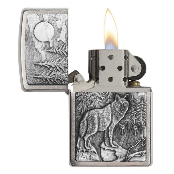 Timberwolves Emblem Genuine Zippo Lighter - Personalized it FREE!