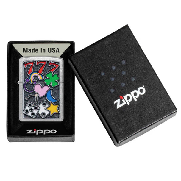 All Luck Design Genuine Zippo Lighter - Personalized it FREE!