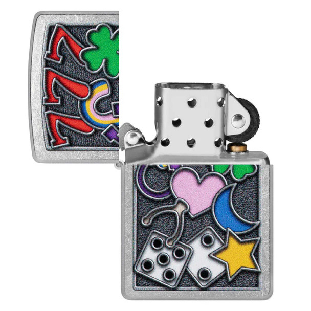 All Luck Design Genuine Zippo Lighter - Personalized it FREE!