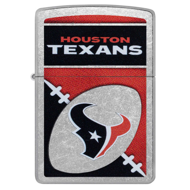 NFL Houston Texans Chrome Logo Design Genuine Zippo Lighter