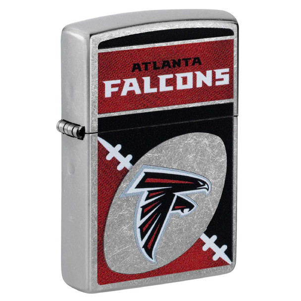 NFL Atlanta Falcons Chrome Logo Design Genuine Zippo Lighter