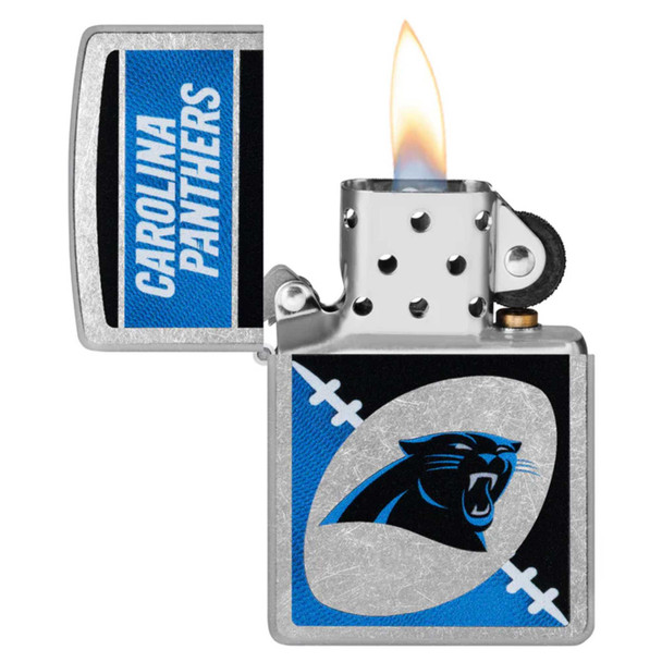 NFL Carolina Panthers Chrome Logo Design Genuine Zippo Lighter NFL Carolina Panthers Chrome Logo Design Genuine Zippo Lighter
