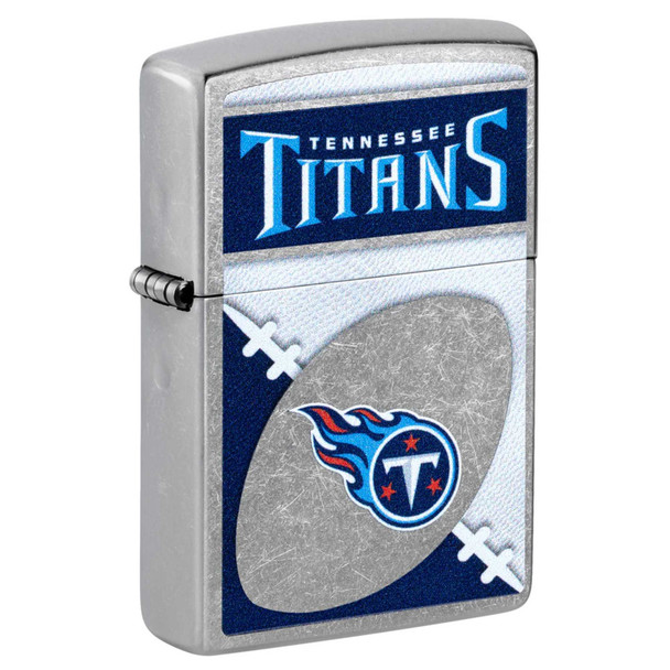 NFL Tennessee Titans Chrome Logo Design Genuine Zippo Lighter