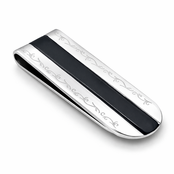 Personalized Money Clip for Men - Slim Stainless Steel Design