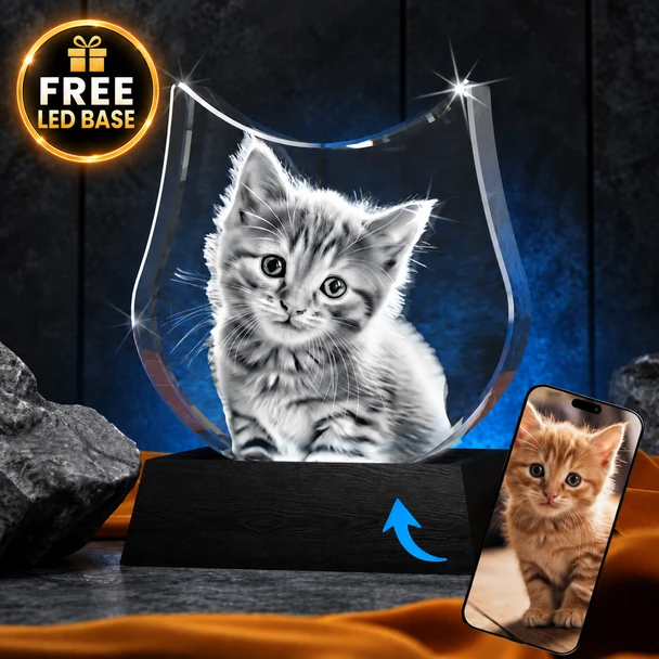 Custom 3D  photo crystal 