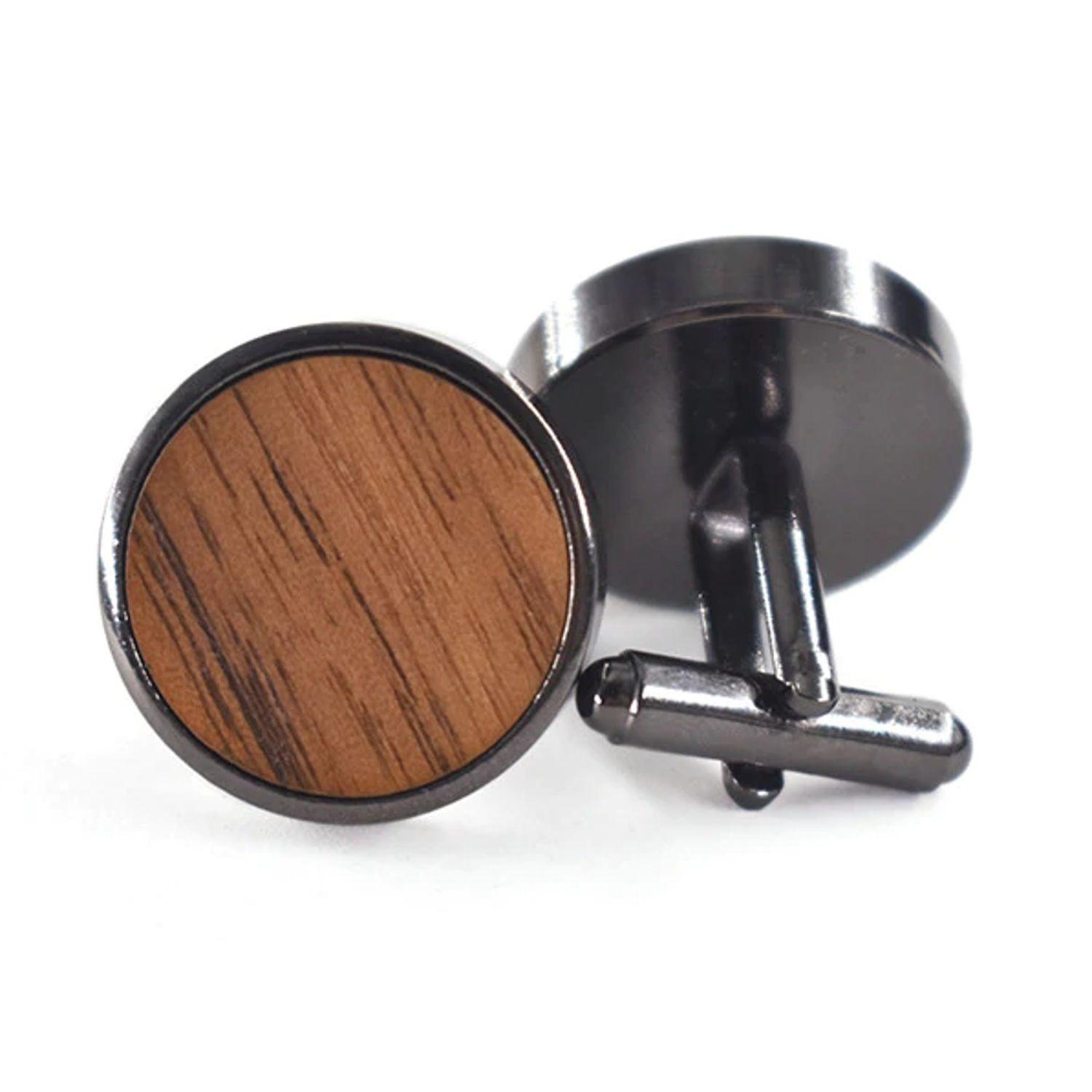 Personalized Quality Wood and Metal Cufflinks Sets