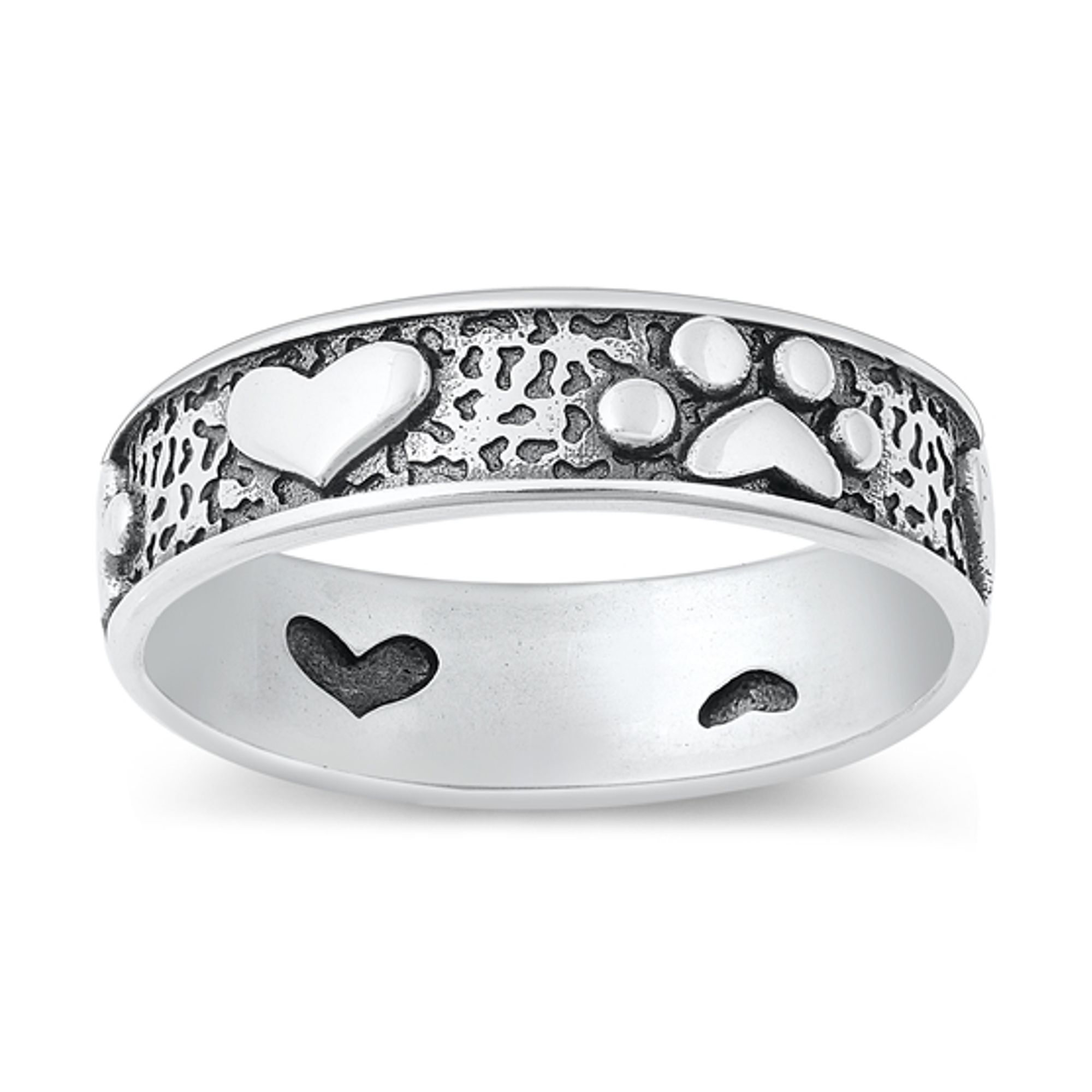 Quality 925 Sterling Silver Paw Print 
