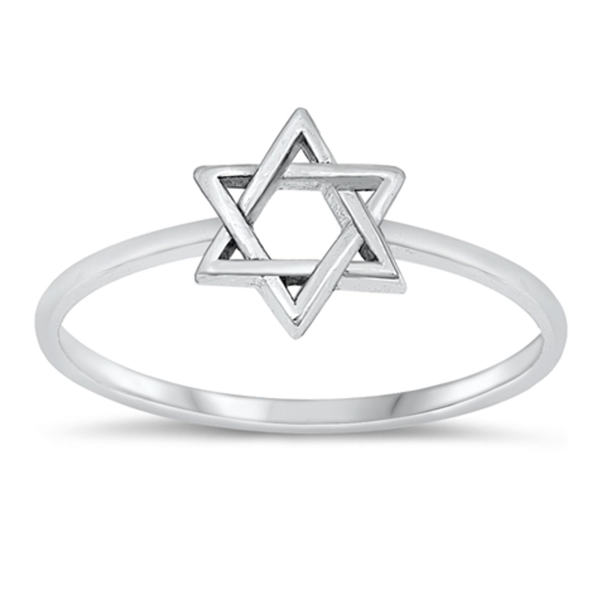 925 Sterling Silver Star of David Ring - ForeverGifts.com
