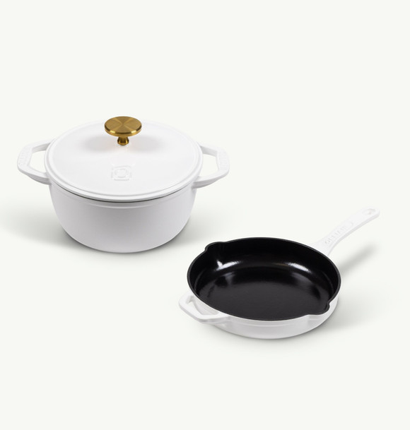 Duo Ghisa 23cm, Bianco