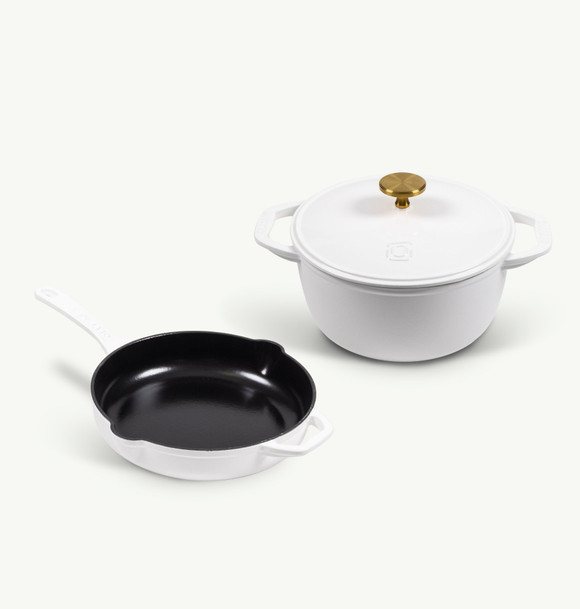 Duo Ghisa 26cm, Bianco