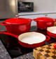 Set Completo in Ghisa, Rosso