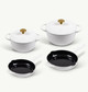 Set Completo in Ghisa, Bianco