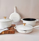 Set Completo in Ghisa, Bianco