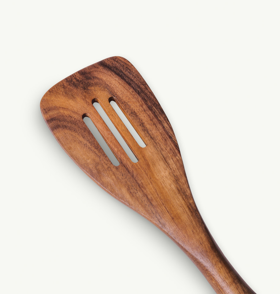 Utensili in legno teak, 5 pezzi