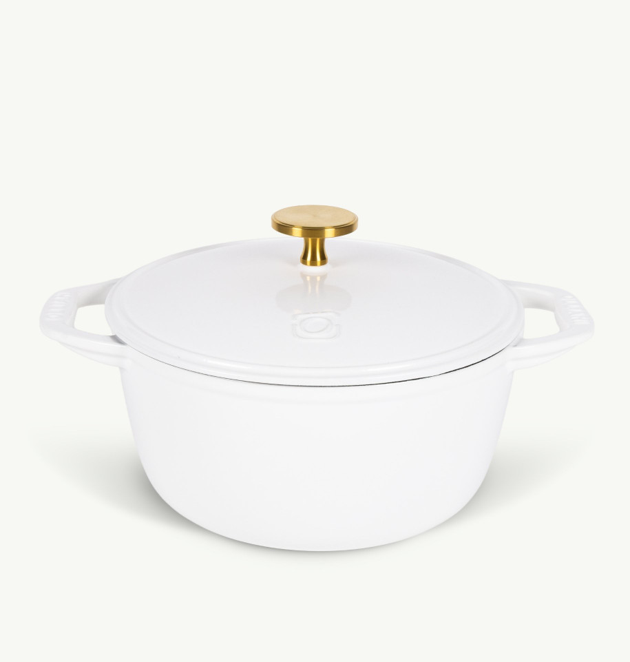 Casseruola Ghisa 26cm, Bianco
