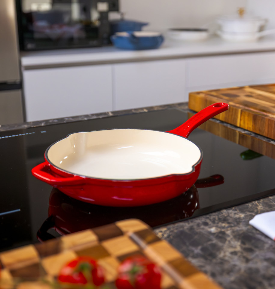 Padella Ghisa 26cm, Rosso
