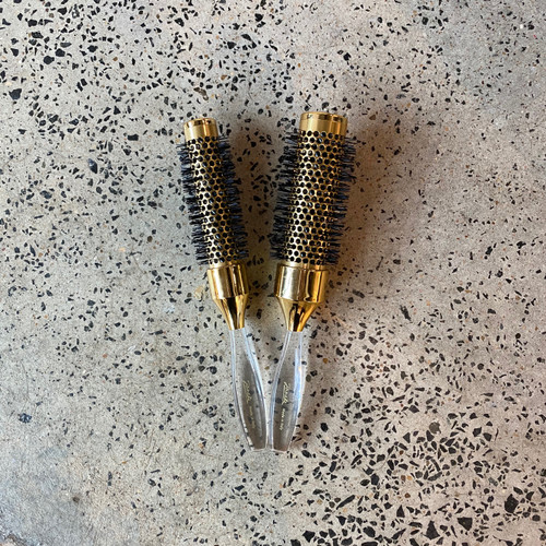 Gold Small Barrel Hairbrush