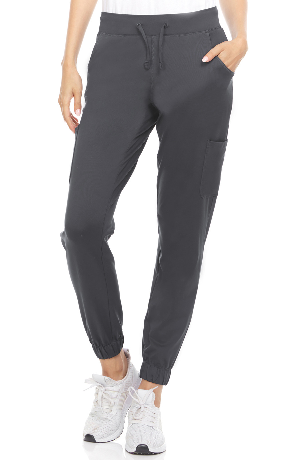 Action Mid Rise, 6 Pocket Jogger Nylon Spandex Active Inspired Scrub Pant