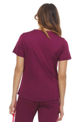 Action V Neck Nylon Spandex Active Inspired Scrub Top