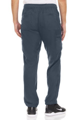 MediChic 7 Pocket Stretch Scrub Semi Jogger Pants with Inside Drawstring and Mesh Gusset