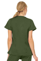 Mini Marilyn Stretch V-Neck Three Pocket Scrub Top with 4-Way Stretch