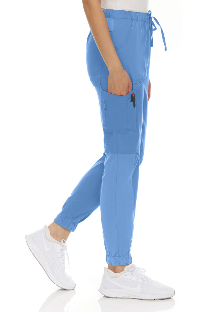 MediChic Scrubs Mesh Joggers Pants with Six Pockets