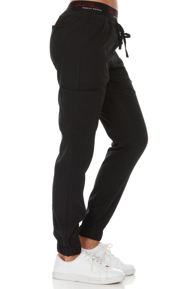 Marilyn Monroe Signature Drawstring Waist Stretch Scrub Jogger