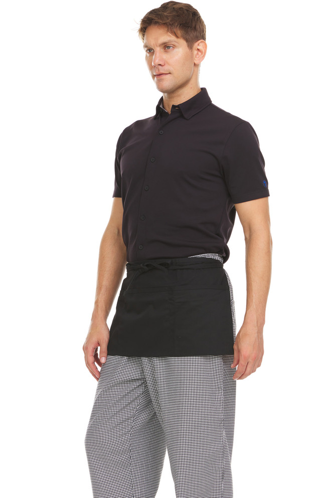 Hey Chef Unisex Darlington Apron - Waist Apron with 3 Pockets, Black