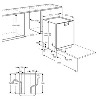 60cm Built Under ComfortLift Dishwasher