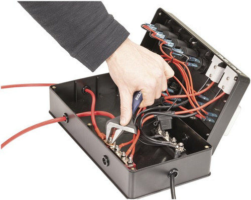 Powertech DC Control Box for External Battery with Voltage Display  HB8520