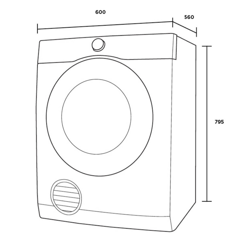 5.5kg vented clothes dryer