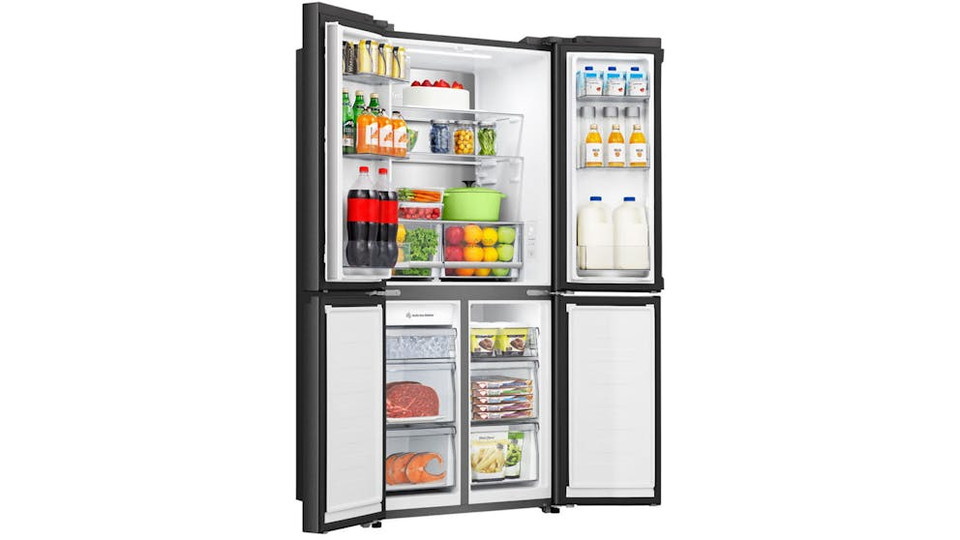 Hisense 483L French Door Fridge with Water Dispenser - Black
