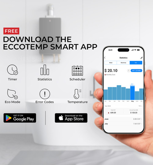 Smart Home 6.8 GPM Indoor Natural Gas Tankless Water Heater