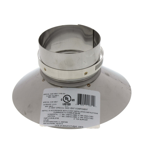 3in Stainless Steel Storm Collar Top Support-1