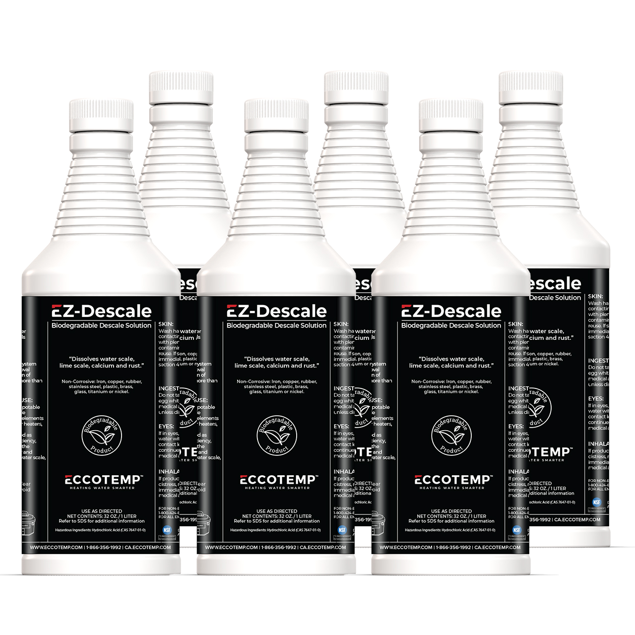 Eccotemp System Descaler Solution - 32 oz. (6 Pack)