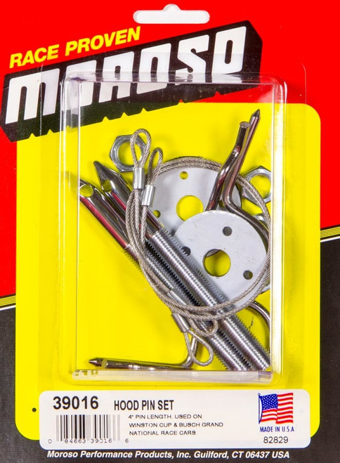 Moroso Hood Pin Kit O/T 4In 39016
