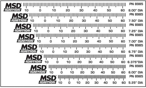 Msd Ignition Timing Tape Kit - Universal (8) 8985
