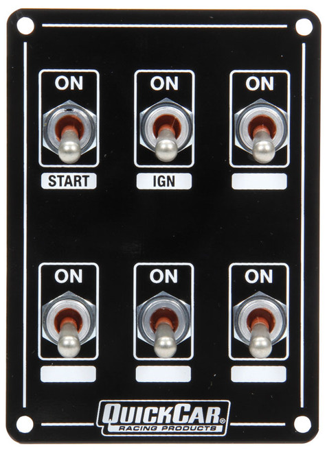 Quickcar Racing Products Ignition Panel Extreme 6 Switch Single Ignition 50-7631