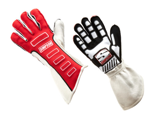 Simpson Safety Competitor Glove Large Red Outer Seam 21300Lr-O